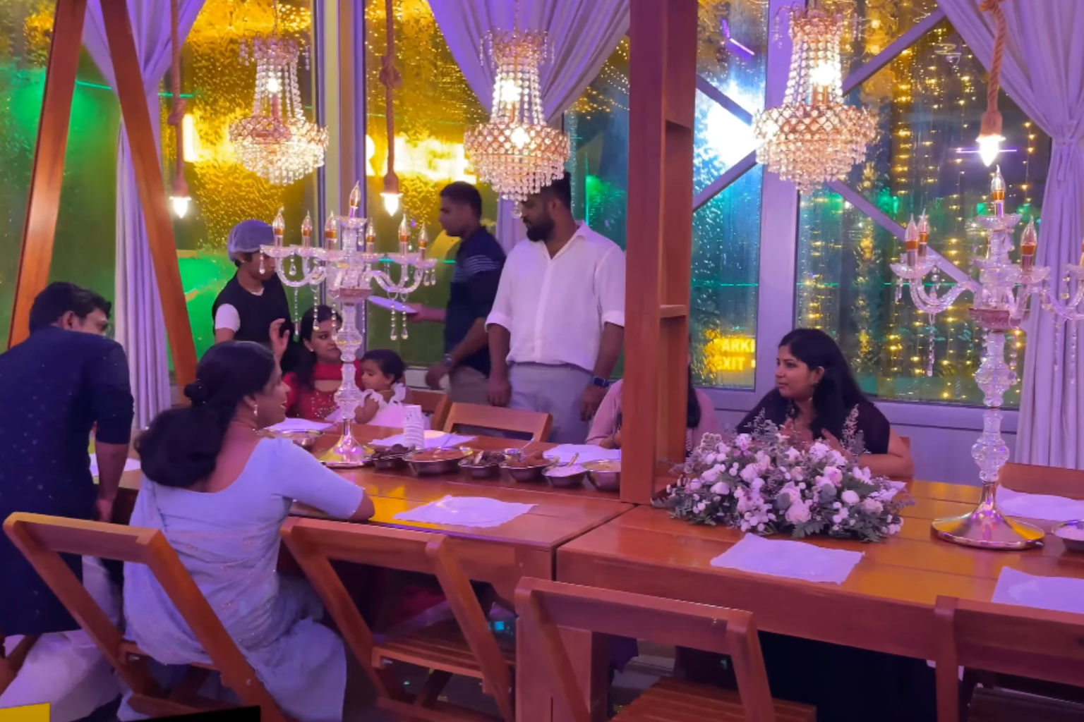 Family Table - LA Mirage Koratty - the best wedding venue