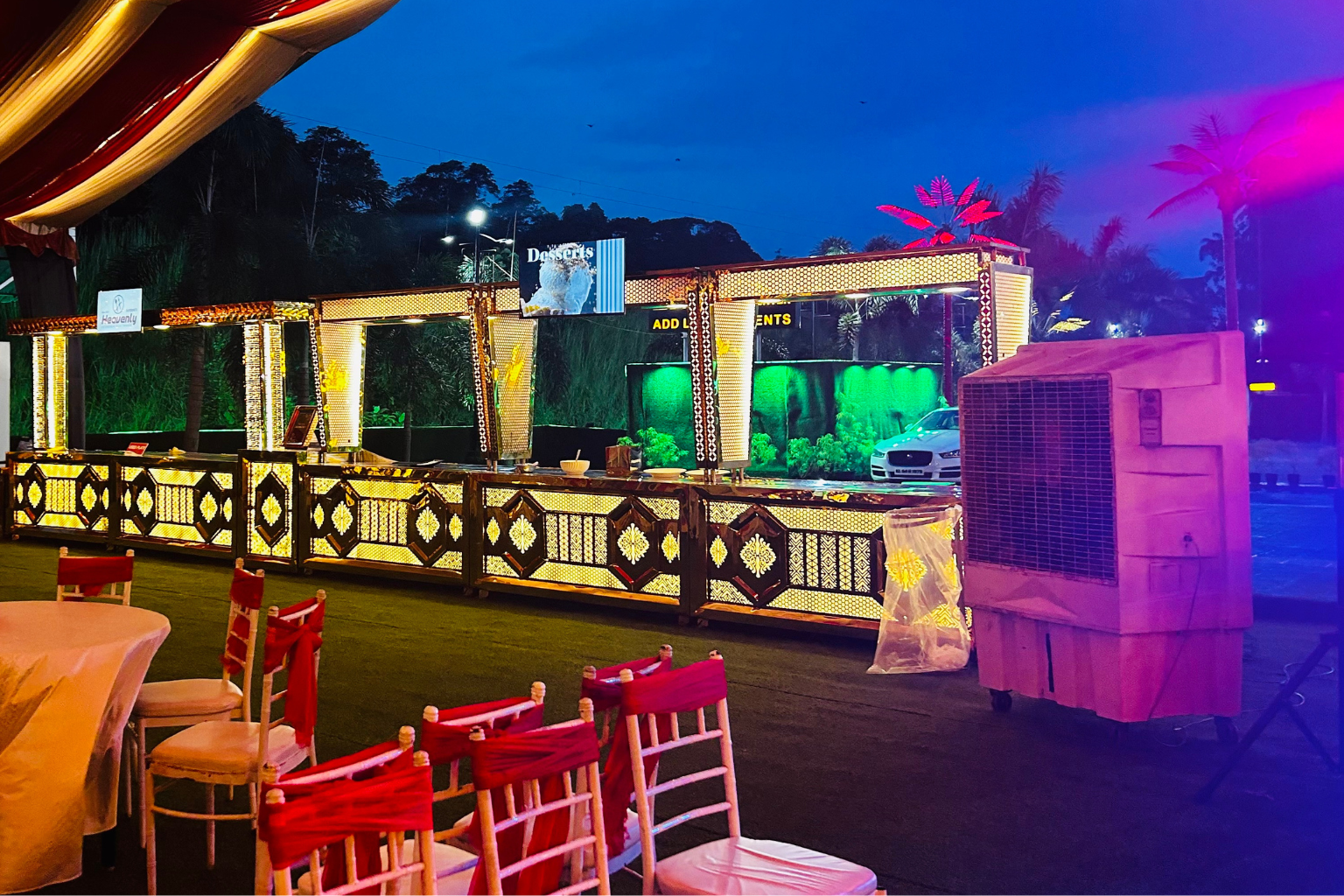 Outdoor Air Coolers - Destination Wedding Venue in Kerala